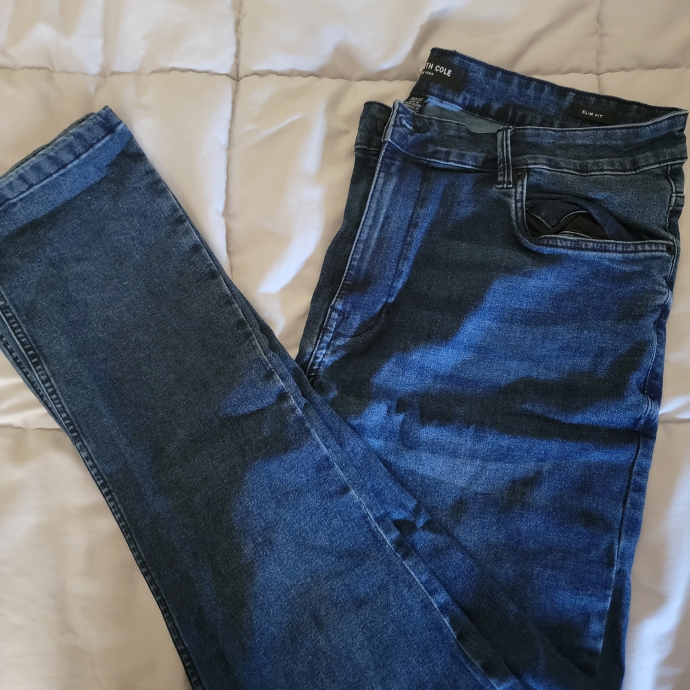 Kenneth Cole Dark Blue Slim Jeans